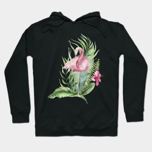 wading Flamingo Hoodie